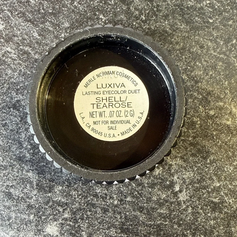 NEW Merle Norman Luxiva Lasting Eyecolor‎ Duet SHELL TEAROSE Eyeshadow